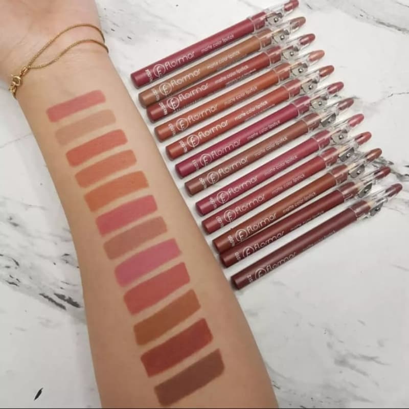 Matte lip pencil set of 6 pcs nude shades