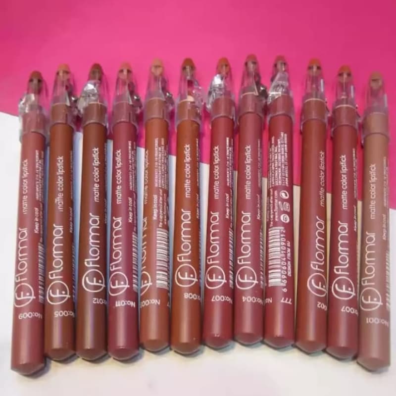 Matte lip pencil set of 6 pcs nude shades