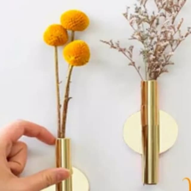 Nortic post modern wall flower arrangement vase