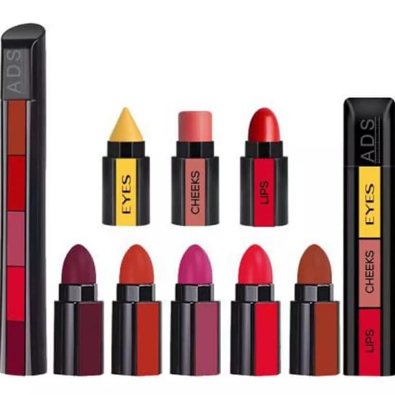 Deal of 2-5 in 1 pen lipsticks and 3 in 1 makeup stick of eyeshadow ,blush 