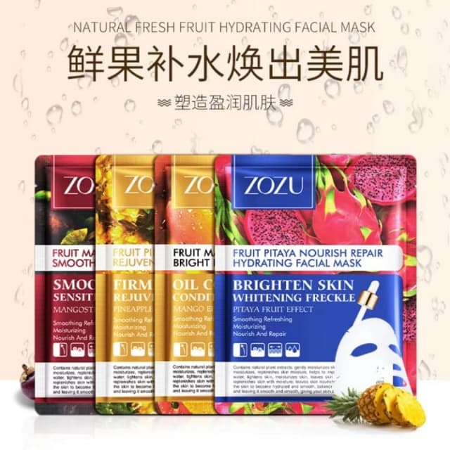 ZOZU fruit sheet mask skin care Korean facial mask