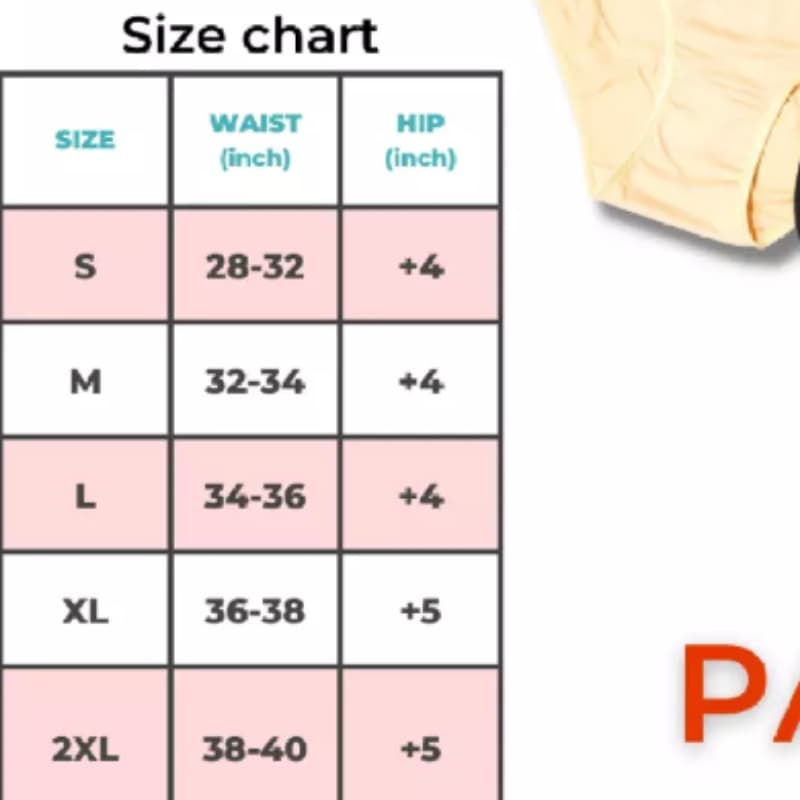 Pack of 2 Underwear panties for girls and women