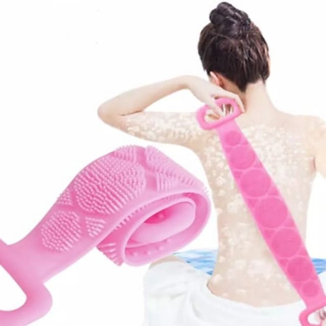 Silicon bath belt body brush massager