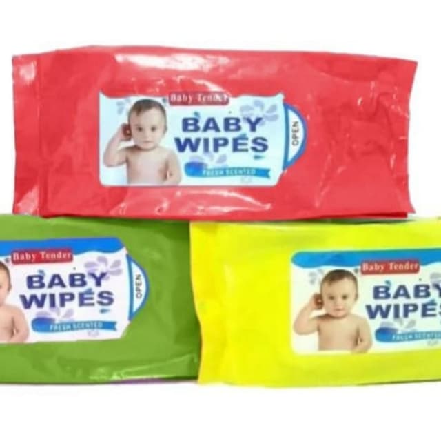 Baby wipes 80pcs pack of 3