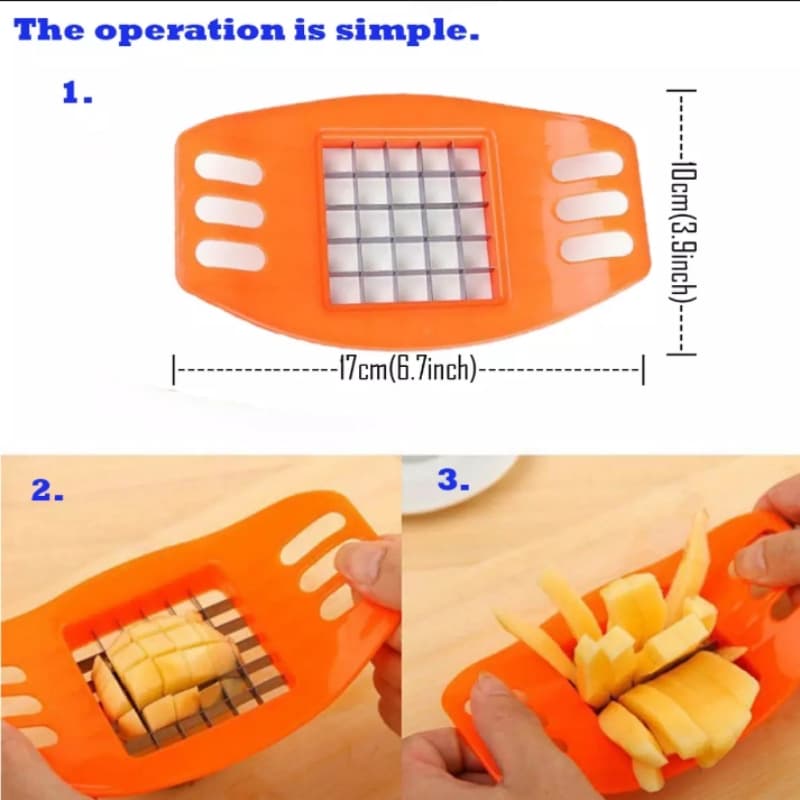 Potato cutter french fries chips stainless steel slicer chopper making  too
