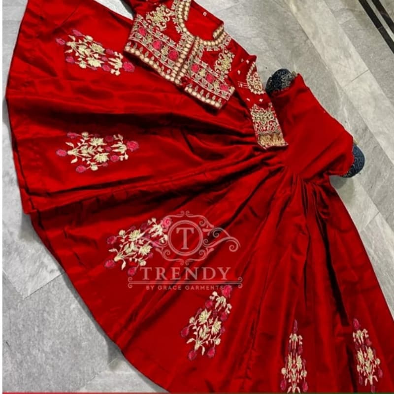 Women embroided koti with frock